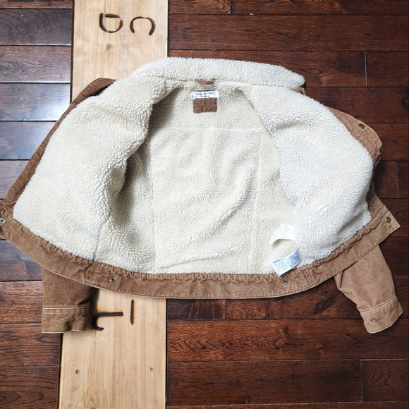 Cozy Sherpa Lined Corduroy Jacket - Girls sz 12 - Picture 6 of 9